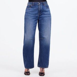 Madewell Curvy Darted Barrel-Leg Jeans Size 28
